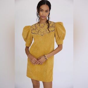 SACHIN & BABI EYELET CORDUROY SHIFT DRESS